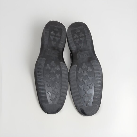 Bally Micson Men's Black Pebbled Leather Oxford Shoes Driving Loafer Slip 11.5 D - Picture 4 of 14